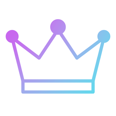 Crown, Animated Icon, Gradient