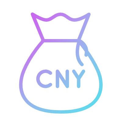 CNY bag, Animated Icon, Gradient