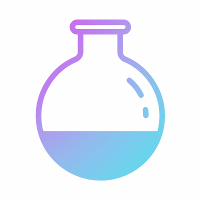 Lab bottle, Animated Icon, Gradient