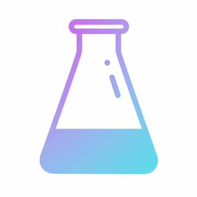 Lab bottle, Animated Icon, Gradient