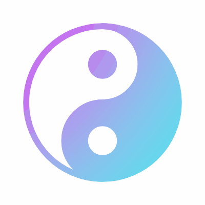 Yin Yang, Animated Icon, Gradient