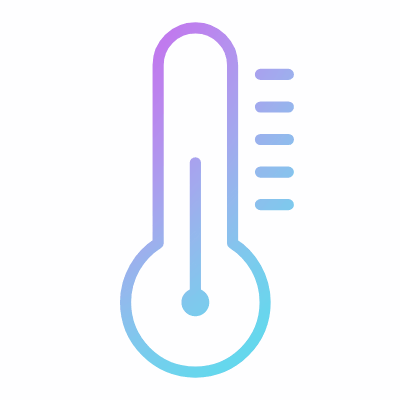 Thermometer, Animated Icon, Gradient
