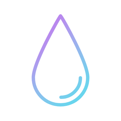 Water drop, Animated Icon, Gradient
