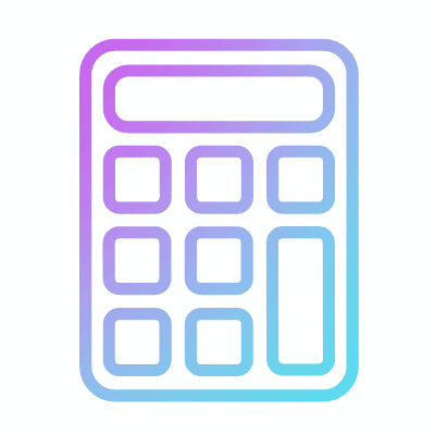 Calculator, Animated Icon, Gradient