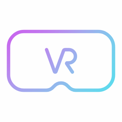 VR glasses, Animated Icon, Gradient