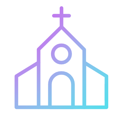 Church, Animated Icon, Gradient