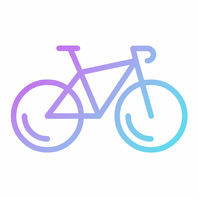 Bicycle, Animated Icon, Gradient