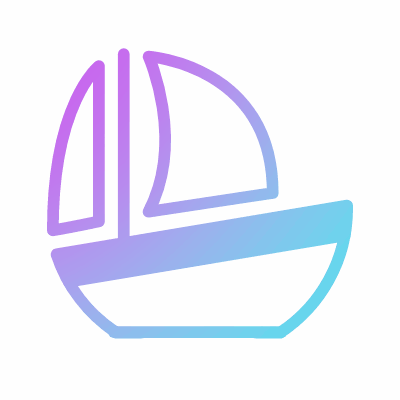 Boat, Animated Icon, Gradient