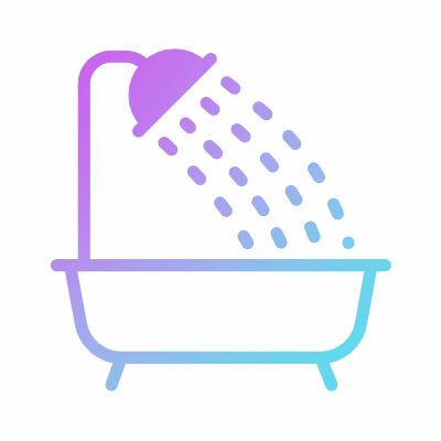 Shower, Animated Icon, Gradient