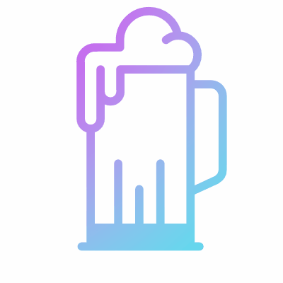 Beer pint, Animated Icon, Gradient
