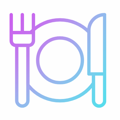 Plate, Animated Icon, Gradient