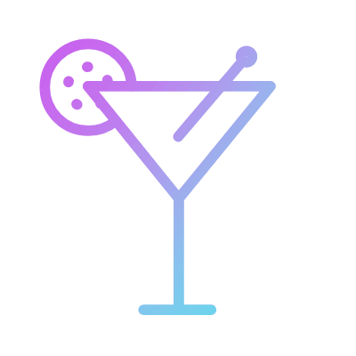 Cocktail, Animated Icon, Gradient