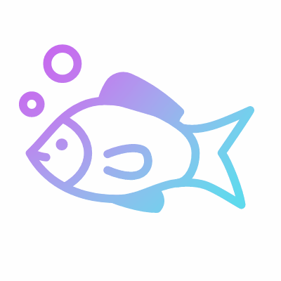 Fish, Animated Icon, Gradient