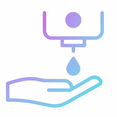 Hand washing 2, Animated Icon, Gradient