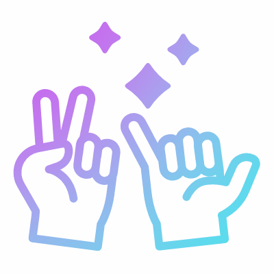 Clean hands, Animated Icon, Gradient