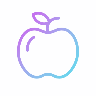Apple, Animated Icon, Gradient