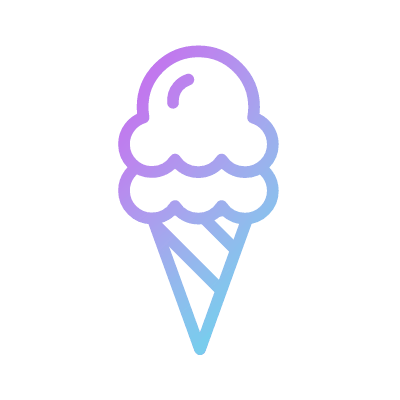 Ice cream, Animated Icon, Gradient