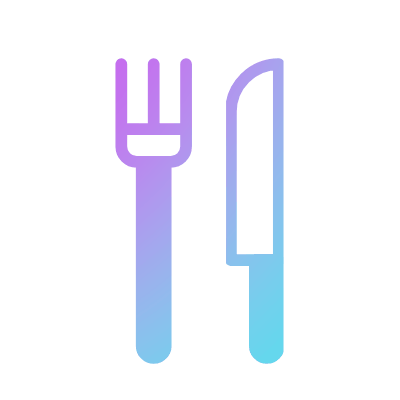 Cutlery, Animated Icon, Gradient