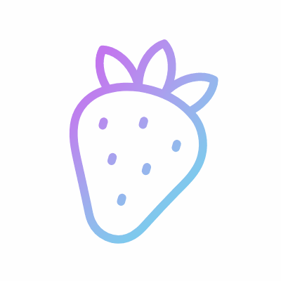 Strawberry, Animated Icon, Gradient