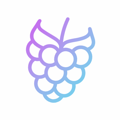 Raspberry, Animated Icon, Gradient