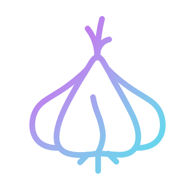 Garlic, Animated Icon, Gradient
