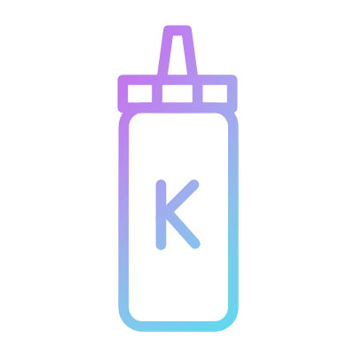 Ketchup, Animated Icon, Gradient