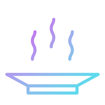 Plate, Animated Icon, Gradient