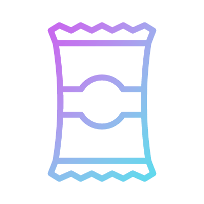 Chips, Animated Icon, Gradient