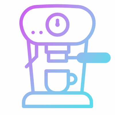 Coffee machine, Animated Icon, Gradient