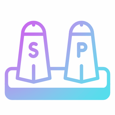 Salt & pepper, Animated Icon, Gradient