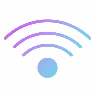 Wifi, Animated Icon, Gradient