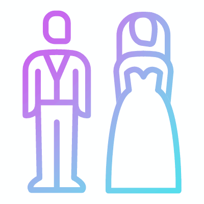 Marriage, Animated Icon, Gradient