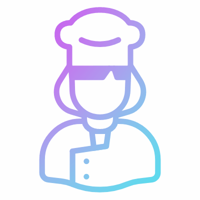 Cook, Animated Icon, Gradient