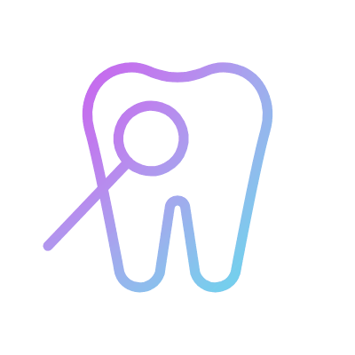 Dental care, Animated Icon, Gradient