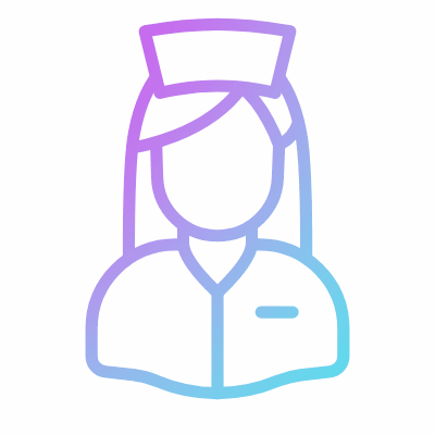 Nurse, Animated Icon, Gradient