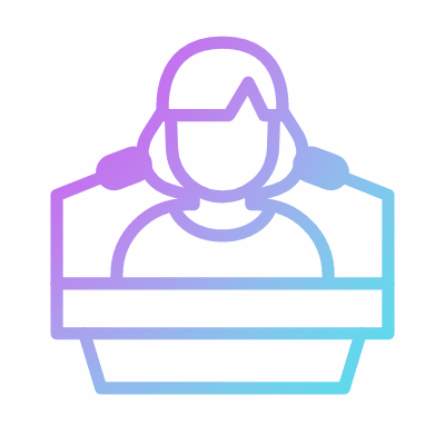 Lecturer, Animated Icon, Gradient
