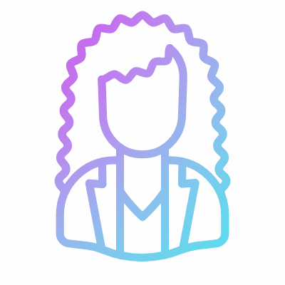 Curly, Animated Icon, Gradient