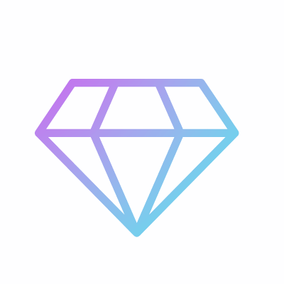 Diamond, Animated Icon, Gradient