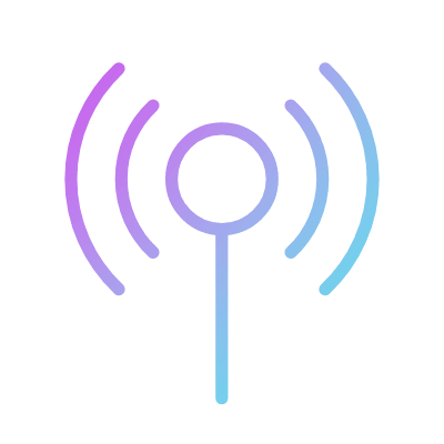 Wireless connection, Animated Icon, Gradient