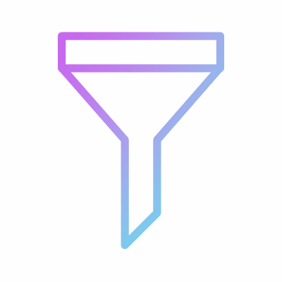Funnel, Animated Icon, Gradient