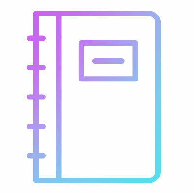 Notebook, Animated Icon, Gradient