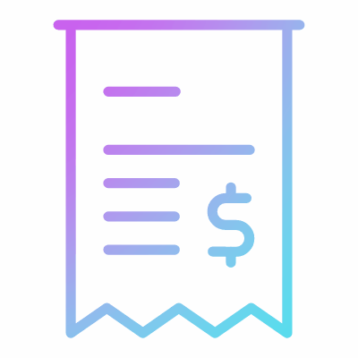 Invoice, Animated Icon, Gradient