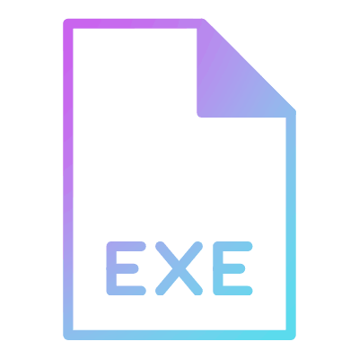 EXE, Animated Icon, Gradient