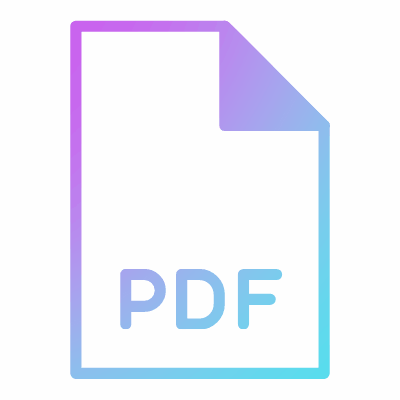 PDF, Animated Icon, Gradient