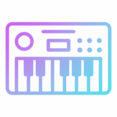 Keyboard, Animated Icon, Gradient