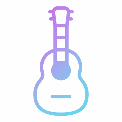 Guitar, Animated Icon, Gradient