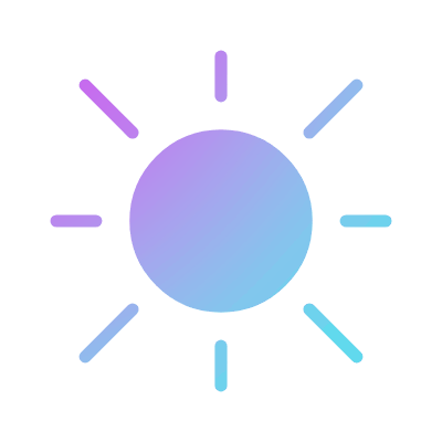 Sun, Animated Icon, Gradient