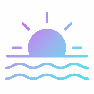 Sunset, Animated Icon, Gradient