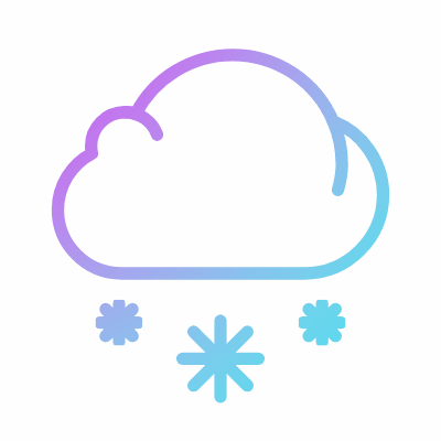 Snow, Animated Icon, Gradient