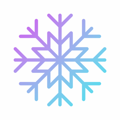 Snowflake, Animated Icon, Gradient